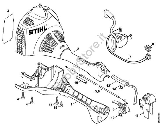 Carcassa motore FC 55 FC 55 brand Stihl